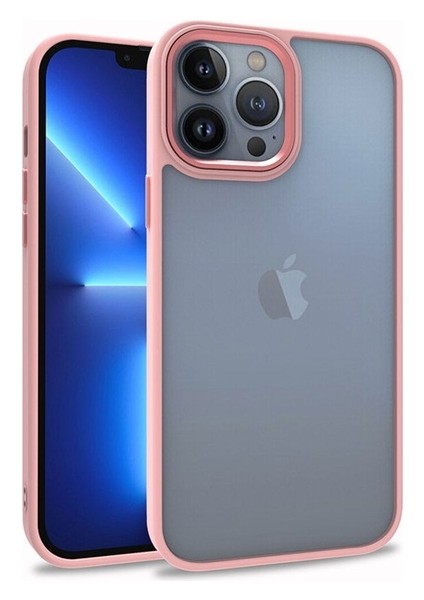 Apple iPhone 13 Pro Max Uyumlu Kılıf Flora Kapak, Rose Gold