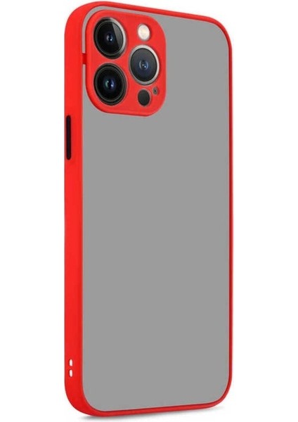 Apple iPhone 13 Pro Max Uyumlu Kılıf Hux Kapak, Kırmızı