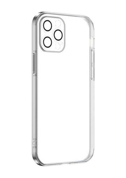 Apple iPhone 13 Pro Max Uyumlu Kılıf Krep Kapak, Renksiz