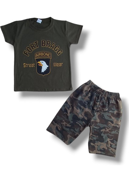Alt Üst Takım Fort Bragg Baskılı Haki