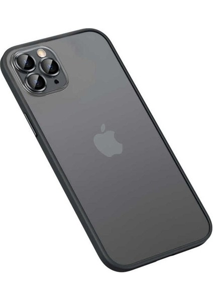 Apple iPhone 13 Pro Max Uyumlu Kılıf Retro Kapak, Siyah