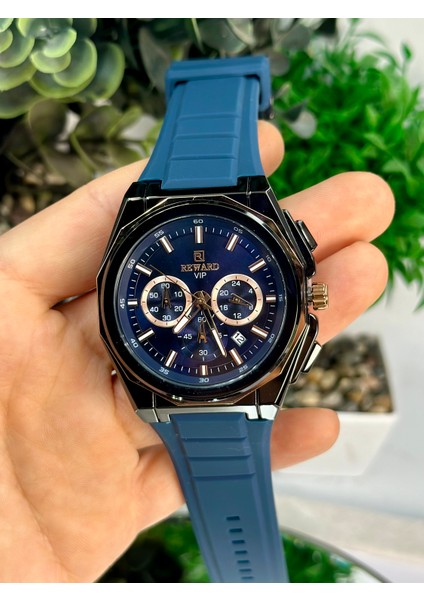 Yeni Sezon Silikon Su Geçirmez Takvimli Aktif Fonksiyonlu Lacivert Erkek Kol Saati 2 Yıl Garantili modelleri
