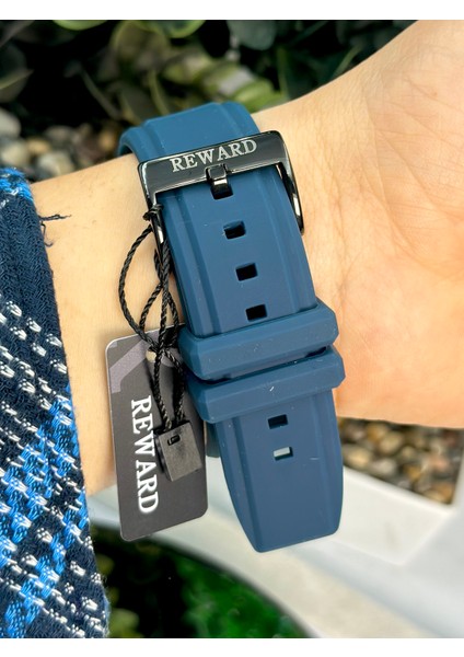 Yeni Sezon Silikon Su Geçirmez Takvimli Aktif Fonksiyonlu Lacivert Erkek Kol Saati 2 Yıl Garantili fırsatları