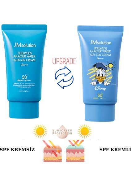 Jmsolution Disney Serisi Edelweiss Glacier Buzul Su Alpleri Güneş Kremi Spf 50+ Pa++++