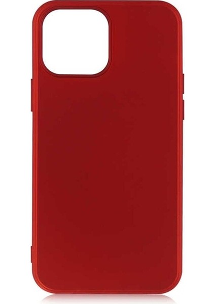 Apple iPhone 13 Pro Max Uyumlu Kılıf Premier Silikon Kapak, Kırmızı