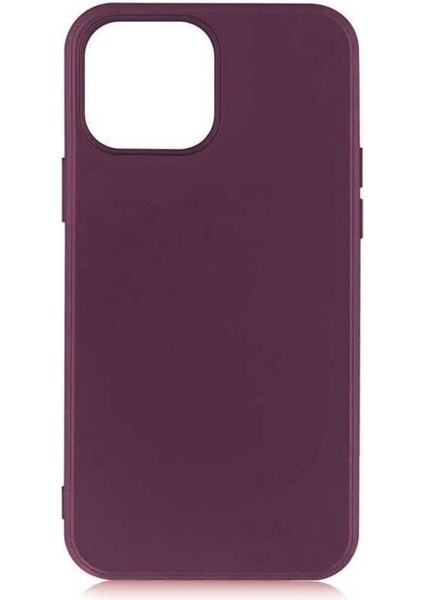 Apple iPhone 13 Pro Max Uyumlu Kılıf Premier Silikon Kapak, Mürdüm