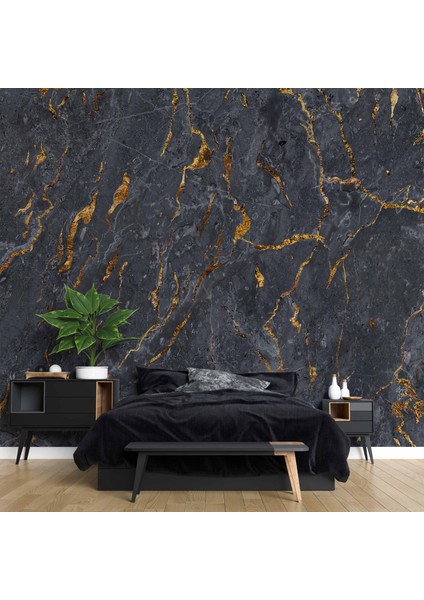 Koyu Mermer Desenli Duvar Kağıdı Baskı fiyatları