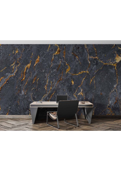 Koyu Mermer Desenli Duvar Kağıdı Baskı fırsatları