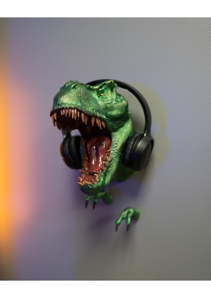 T-Rex Muhteşem Gaming Kulaklık Askısı Standı (Dev Boy)