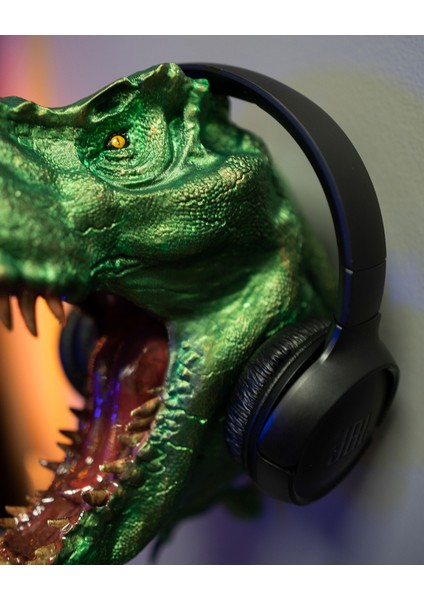 T-Rex Muhteşem Gaming Kulaklık Askısı Standı (Dev Boy)
