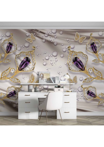 Swarovski Taşlı Duvar Kağıdı Baskı
