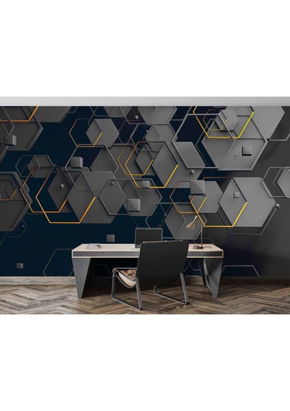 Altıgen Şekilli 3 Boyutlu Duvar Kağıdı Baskı fırsatları