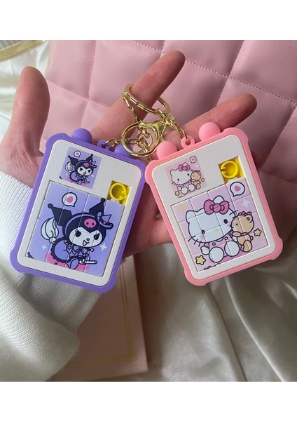 Sanrıo Karakterli Hello Kitty Yapboz Anahtarlık