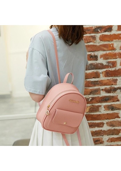 Küçük Taze ve Sevimli Mektup Logosu Sırt Çantası Çok Fonksiyonlu Tek Omuz Diyagonal Küçük Çanta Modası (Yurt Dışından) modelleri