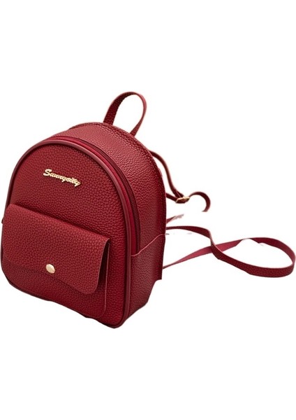 Küçük Taze ve Sevimli Mektup Logosu Sırt Çantası Çok Fonksiyonlu Tek Omuz Diyagonal Küçük Çanta Modası (Yurt Dışından)