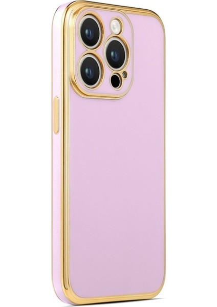 Apple iPhone 14 Pro Max Uyumlu Kılıf Bark Kapak, Lila
