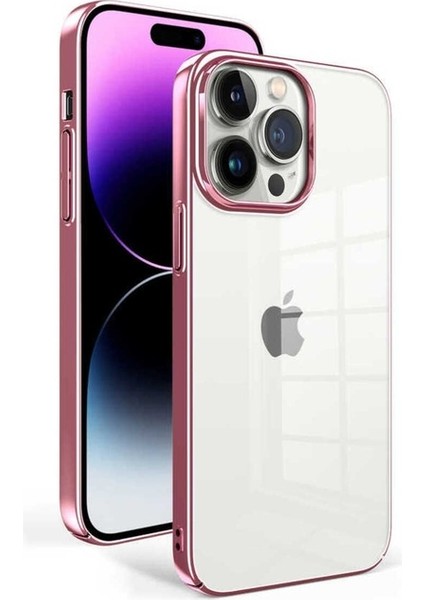 Apple iPhone 14 Pro Max Uyumlu Kılıf Sun Kapak, Rose Gold