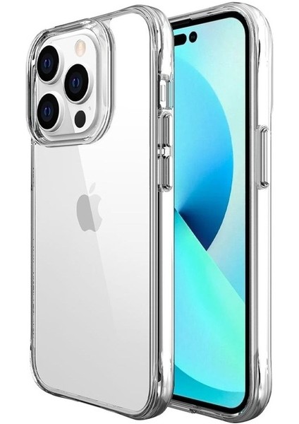 Apple iPhone 14 Pro Max Uyumlu Kılıf Şeffaf Ultra Ince Airbag Tasarımlı Okka Kapak