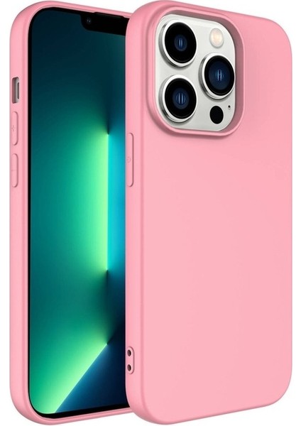 Apple iPhone 14 Pro Max Uyumlu Kılıf Lsr Lansman Kapak, Pembe Açık