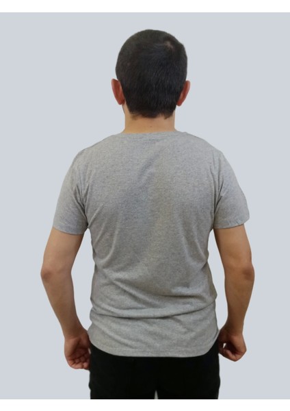 Erkek Dont Quit Sıfır Yaka Gri Tişört modelleri