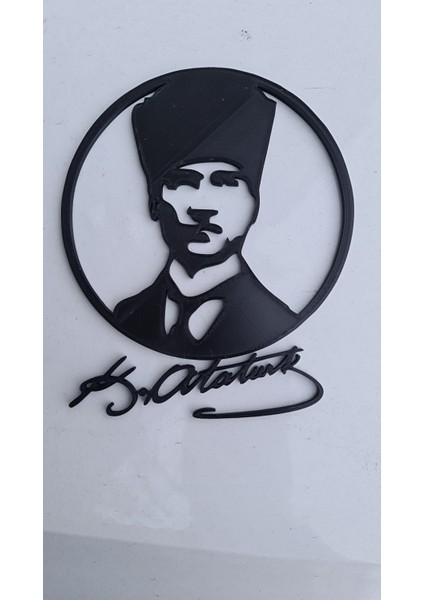 Işbaşıbyr Mustafa Kemal Atatürk Silueti ve Imzası Siyah 4972030