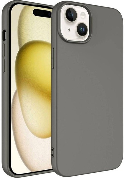 Apple iPhone 15 Plus Uyumlu Kılıf Lsr Lansman Kapak, Titanyum