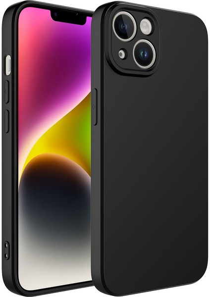 Apple iPhone 14 Uyumlu Kılıf Kamera Korumalı Mara Lansman Kapak, Siyah