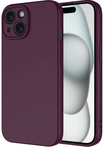 Apple iPhone 15 Plus Uyumlu Kılıf Mara Lansman Kapak, Koyu Mor