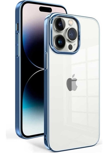 Apple iPhone 14 Pro Uyumlu Kılıf Sun Kapak, Mavi Açık