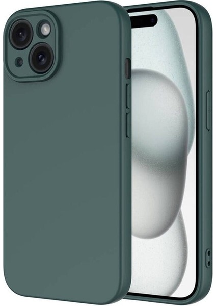 Apple iPhone 15 Plus Uyumlu Kılıf Mara Lansman Kapak, Koyu Yeşil