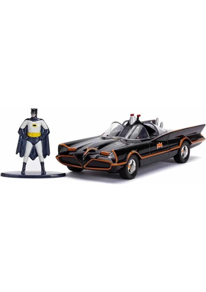 1:32 Batman Figürlü Batmobile Model Arabalar - Classic Tv Series Batmobile Batman