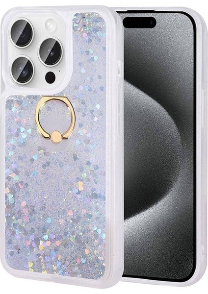 Apple iPhone 15 Pro Uyumlu Kılıf Milce Kapak, Gümüş
