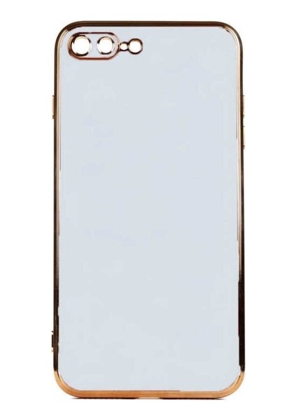 Apple iPhone 8 Plus Uyumlu Kılıf Bark Kapak, Mavi Açık