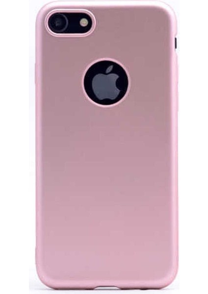 Apple iPhone 8 Plus Uyumlu Kılıf Premier Silikon Kapak, Rose Gold