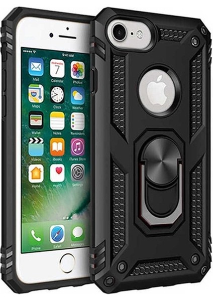 Apple iPhone 8 Uyumlu Kılıf Vega Kapak, Siyah