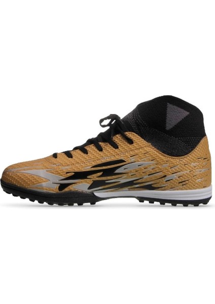 Unisex Bağcıklı Gold Halı Saha Futbol Ayakkabısı 241-1700GR
