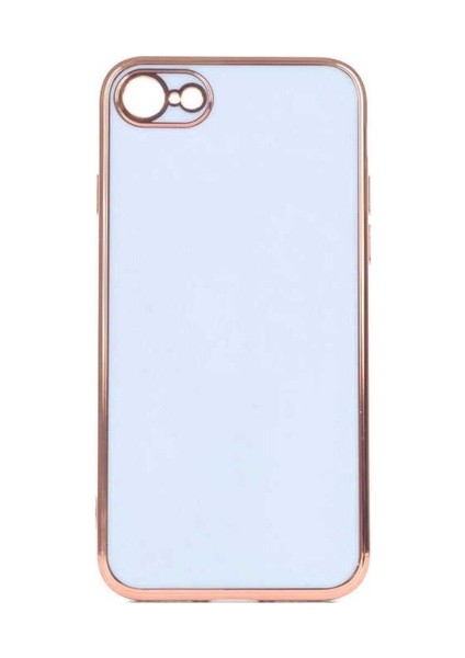 Apple iPhone 8 Uyumlu Kılıf Bark Kapak, Mavi Açık