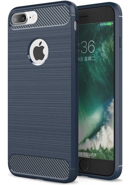 Apple iPhone 8 Plus Uyumlu Kılıf Room Silikon Kapak, Lacivert