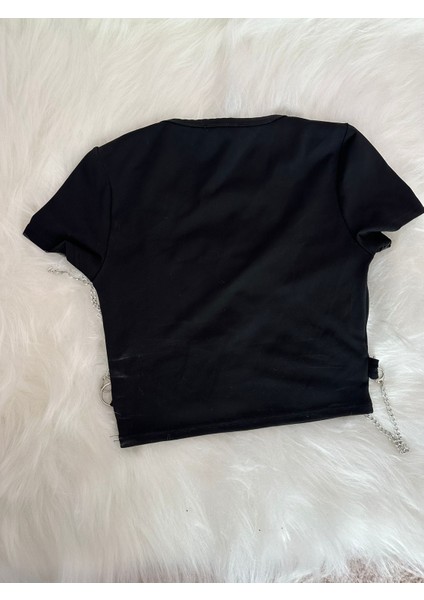 Zincirli Crop Tshirt