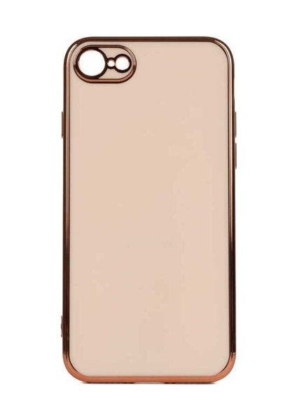Apple iPhone Se 2022 Uyumlu Kılıf Bark Kapak, Rose Gold