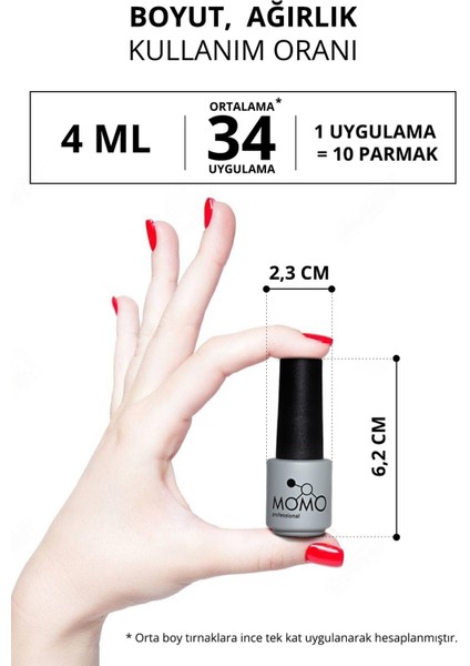 Kalıcı Oje İçin Rubber Base Coat, 4 ml