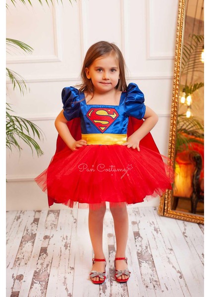 Super Hero Dc Girl Kostümü Kırmızı