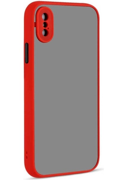 Apple iPhone Xs Max Uyumlu Kılıf Hux Kapak, Kırmızı