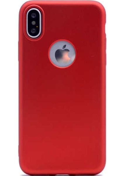Apple iPhone x Uyumlu Kılıf Premier Silikon Kapak, Kırmızı