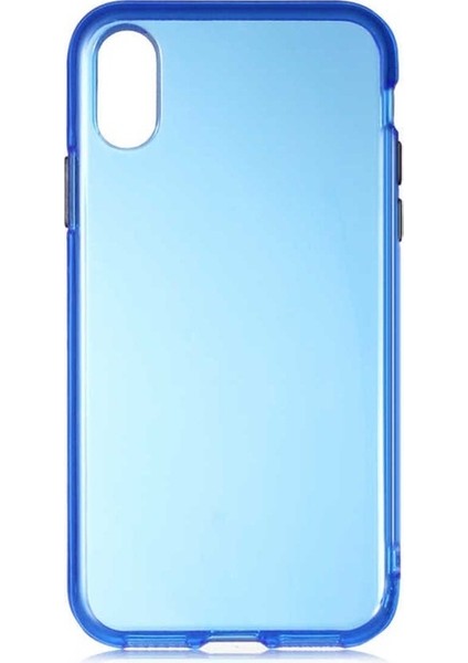 Apple iPhone Xs Uyumlu Kılıf Bistro Kapak, Mavi