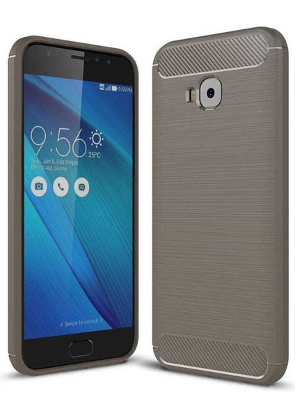 Asus Zenfone 4 Selfie ZD553KL Uyumlu Kılıf Room Silikon Kapak, Gri