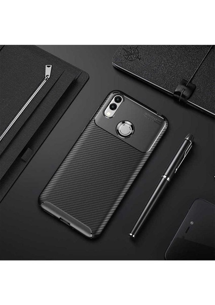Huawei Honor 8c Uyumlu Kılıf Negro Silikon Kapak, Siyah