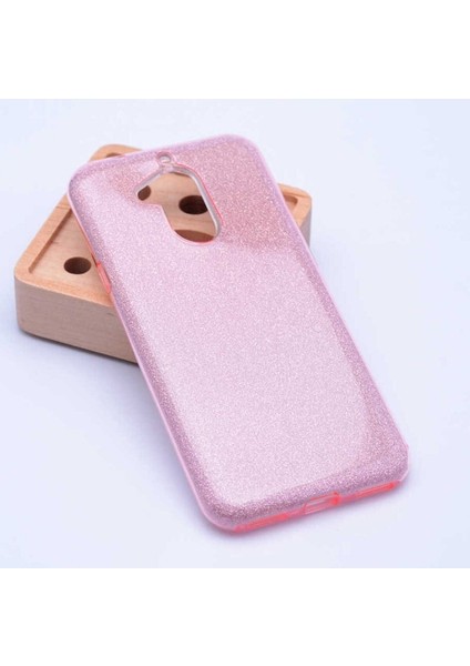 Megafox Teknoloji General Mobile 8 Uyumlu Kılıf Shining Silikon, Rose Gold