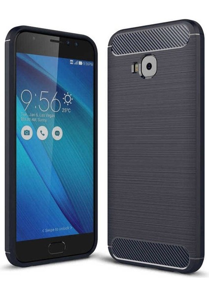 Asus Zenfone 4 Selfie ZD553KL Uyumlu Kılıf Room Silikon Kapak, Lacivert