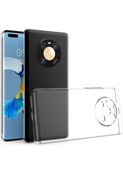 Huawei Mate 40 Pro Uyumlu Kılıf Kamera Korumalı Süper Silikon Kapak